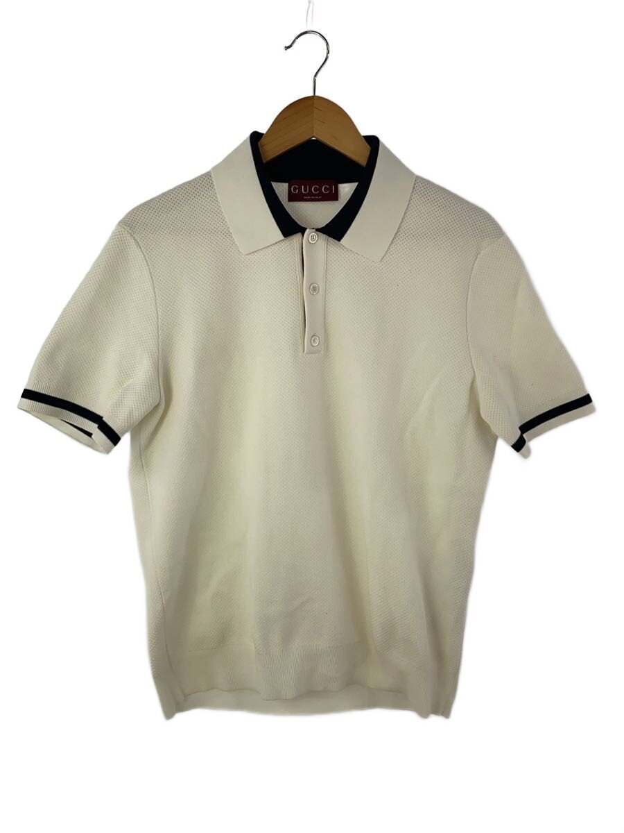 GUCCI◆ポロシャツ/M/コットン/WHT/787814XKD20