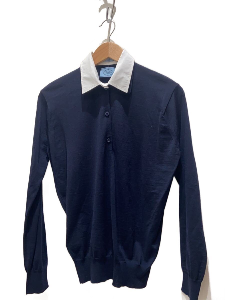 PRADA◆ポロシャツ/38/ウール/NVY/DNA00T S000 145T
