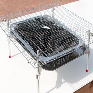 簡単後片付け 超軽量バーベキューグリルコンロ