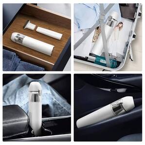 コードレスで乾湿両用のハンディクリーナー、強力な吸引力搭載