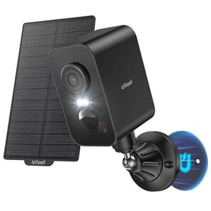 【強力マグネット式設置・PTZ首振り・穴あけ不要】防犯カメラ 屋外 ソーラー ieGeek 夜間カラー暗視 永久無料6秒間のクラR