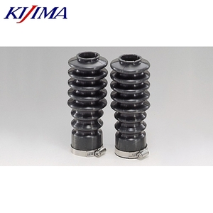 在庫あり KIJIMA キジマ 206-015 フロントフォークブーツ ブラック CD50/90