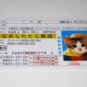 【なめ猫 免許証風 ブロマイド ニャ助】なめんなよ猫 なめねこ 癒し 癒やし かわいい 可愛い ネコ コスプレ トレカ 癒し系 ゴールド免許 猫