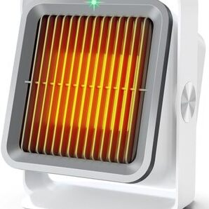 【2025冬の定番!】ヒーター 小型 人感センサー付 セラミックヒーター 省エネ 速暖 足元 トイレ 洗面所 脱衣所 400W/6