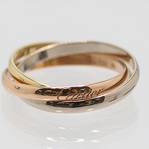 良品 カルティエ トリニティリング750 #54 4.4g アクセサリー ジュエリー 0927410 10KHT AKO ABC17122 SMZ