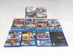 954504-10 PS3/PS4 ゲームソフト グランツーリスモ5プロローグ/ガンダム無双/ウイニングイレブン/FF7リメイク 10点まとめ【中古品】