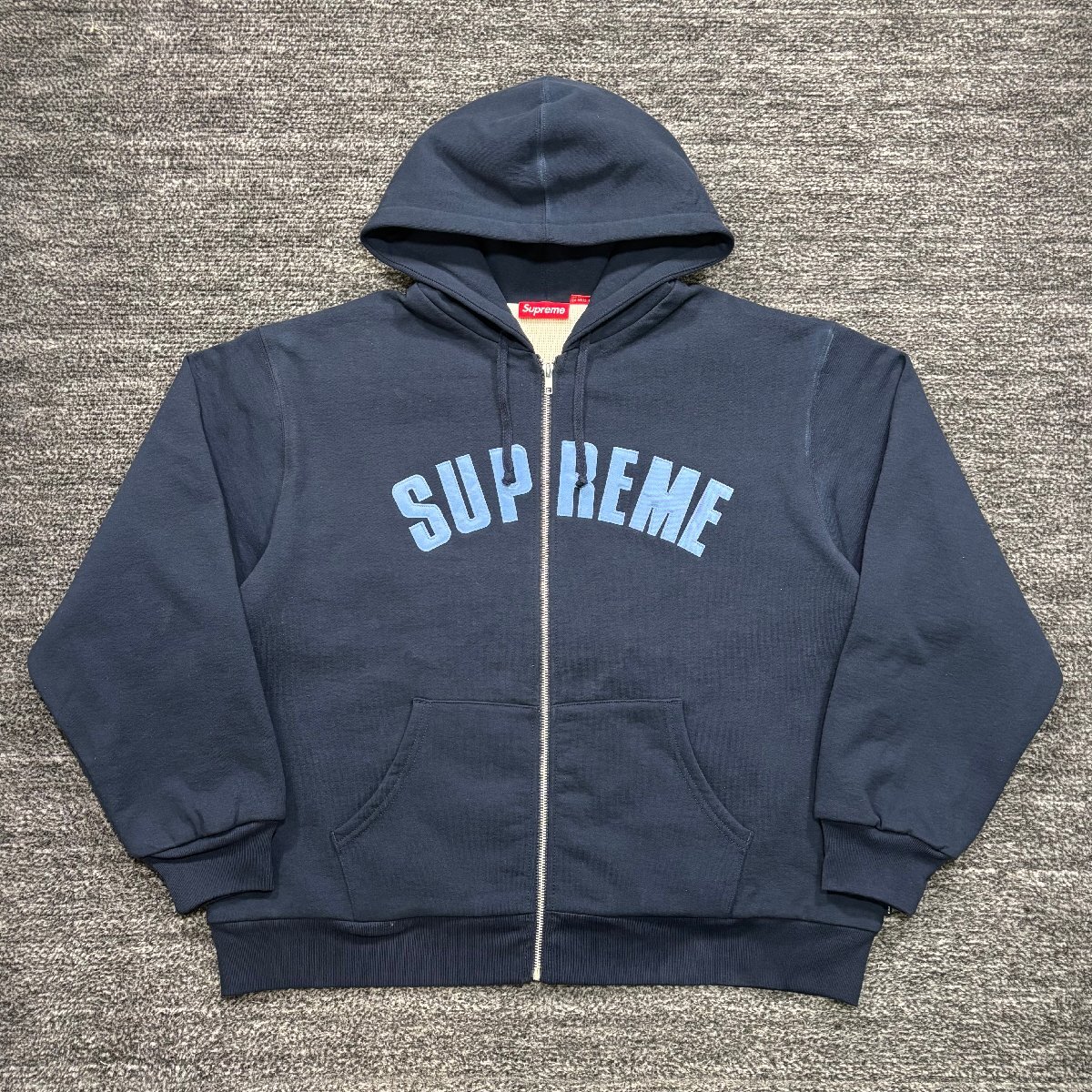 希少XLサイズ】シュプリーム☆アーチ刺繍ロゴ ジップパーカー 873 希少