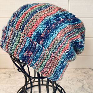 724 ゆったりニット医療ケア&街歩き帽 厚地