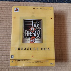 難有り品 PS3 ソフト 真・三國無双5 トレジャーボックス TREASURE BOX メタルプレート 画集 完備
