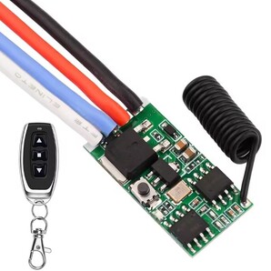 DC5V~24V 無線 PWM 調光 スイッチ モジュール + リモコン キーホルダー セット