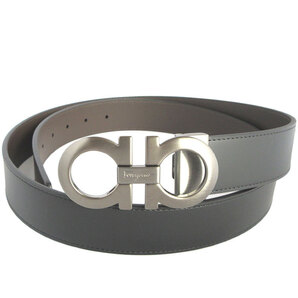 『特価』『在庫処分』『新品』Salvatore Ferragamo(フェラガモ) ベルト メンズ リバーシブル ガンチーニ 464231【100】ブラック×ブラウン