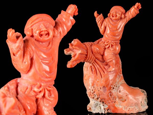 珊瑚彫刻　婦人 珊瑚彫刻 宮女像 | 古美術・骨董の高価買取は【Gallery翠】