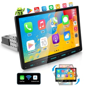 PRA101 10.1型QLED液晶ディスプレイオーディオ 1din Android10.0システム搭載カーナビ8コアCPU・4GB RAM+64GB ROM大容量