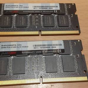 Panram PC4-21300 CL16 16GBx2枚(32GB) DDR4-2666 SODIMM ノート用メモリ