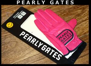 送料無料 特価即決【未使用】 PEARLY GATES ★ 左手用 片手 ゴルフ グローブ (SS/17~18cm)★ パーリーゲイツ 手袋 053-2985205 PINK 併