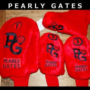 送料無料 即決【未使用】 パーリーゲイツ ★ トーナメントモデル ドライバー & UT & パター用 ヘッドカバー 4点セット ★定価2万7500円 併