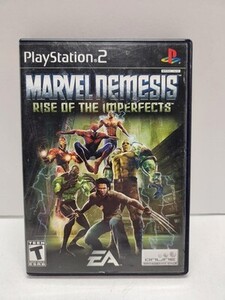 Marvel Nemesis: Rise of the Imperfects PS2 Black Label CIB Sony Manual 海外 即決