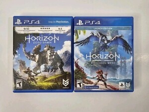 Horizon Zero Dawn & Forbidden West Bundle (PS4) CIB - MINT DISCS, Tested 海外 即決