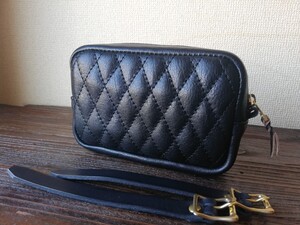 Футляр/сумка для инструментов S из воловьей кожи с черной алмазной подкладкой P3