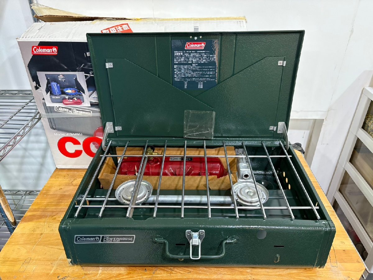 Coleman 413H　ツーバーナー　コンロ　スタンド付き　未使用 2025年最新】Yahoo!オークション -コールマン413hの中古品・新品・未