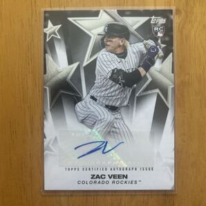 2025年 Topps Update ZAC VEEN 直筆サイン入りMLBカード Autograph オートグラフ コロラド・ロッキーズ