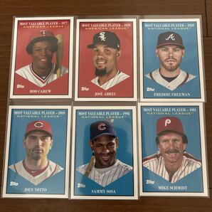 2025年 topps update MVP インサートカード6枚セット MLB