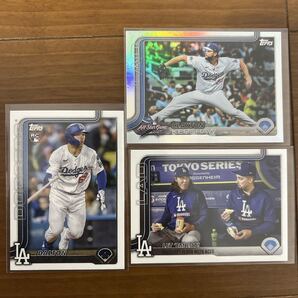 2025年topps update ロサンゼルス・ドジャース 3枚セット MLB カード RC リフレクター カーショウ