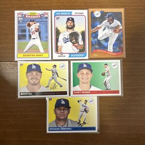 2020年topps archives ロサンゼルス・ドジャース 6枚セット RC レジェンド OB MLB カード