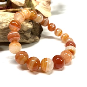 カーネリアン・サードニクス(サードオニキス) パワーストーン ブレスレット 10mm 天然石ブレス 8月誕生石 メンズ・レディース ☆