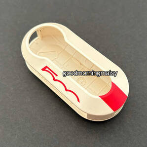 訳あり★ホワイト レッド★フィアット 500 アバルト 着せかえ キーカバー★FIAT Fiat500 チンク ABARTH パンダ 白 赤 色 ライン 着せかえ