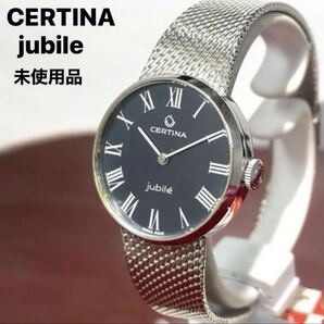 70sデッドストック 最高級 CERTINA jubile 腕時計 ヴィンテージ アンティーク 手巻 純正SSベルト スイス製 稼働品