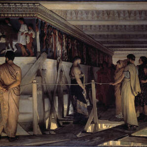 新品 アルマ・タデマ「フェイディアスとパルテノン神殿のフリーズ」特殊高級印刷画 A4 額なし 特価980円(送料込み) 即決