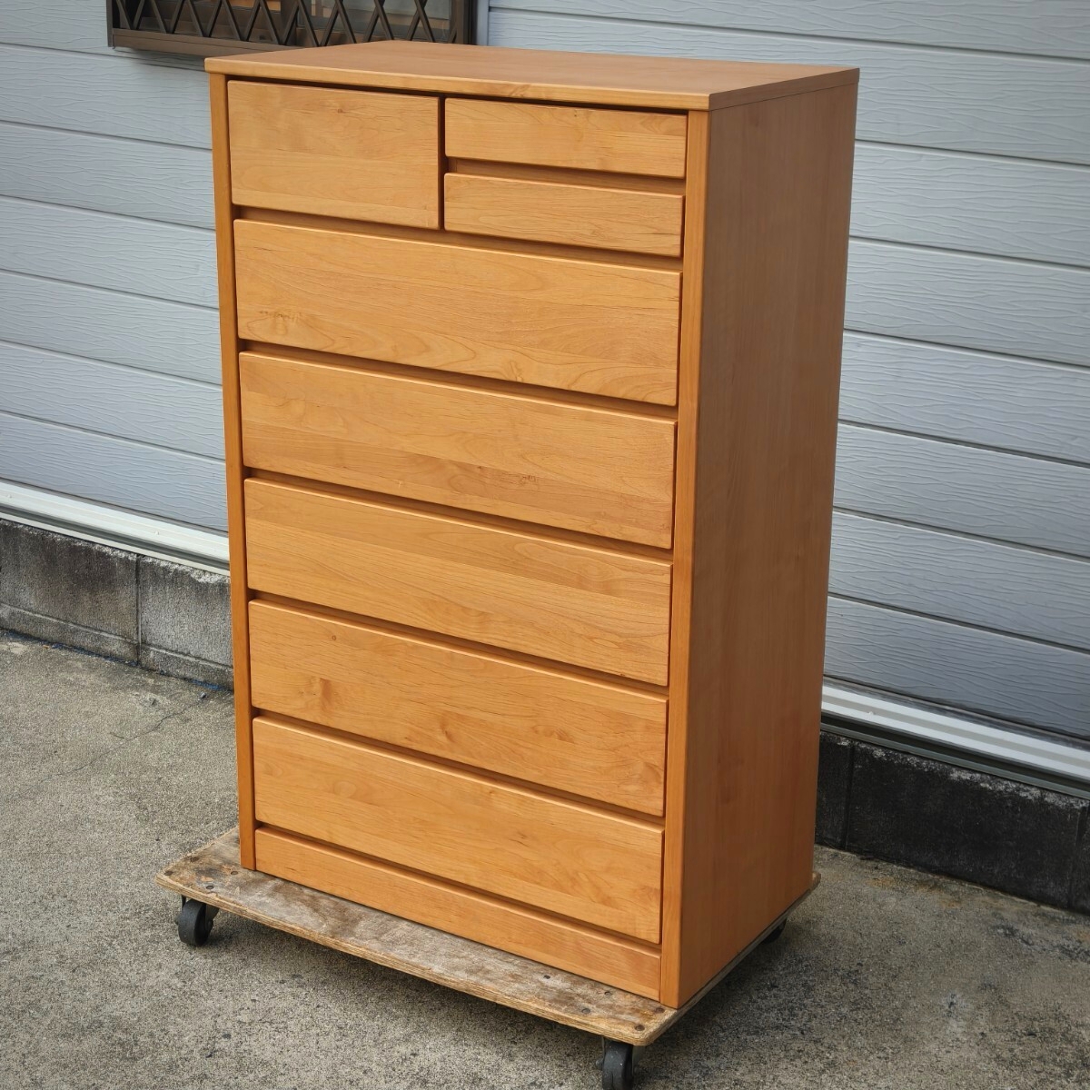 【展示品】チェスト6段　タンス 楽天市場】鏡面 タンス チェスト ハイチェスト 幅80cm 6段 高さ120cm