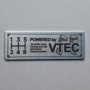 VTEC シフトパターン B16A シビック インテグラ CR-X レーザー彫刻 5速