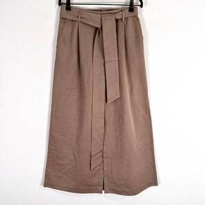 【Alma Design】アルマデザイン ブラウン系 ウエストベルト付 パンツ ズボン ボトムス レディース Mサイズ【新品未使用】【c031】