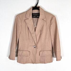 【BODY DRESSING Deluxe】ボディドレッシングデラックス ベージュ系 無地 テーラードジャケット レディース 38【c032】