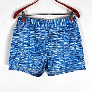 【kate spade NEW YORK】ケイトスペード ニューヨーク ブルー系 総柄 ショートパンツ ショーパン 短パン ズボン レディース 2【c034】