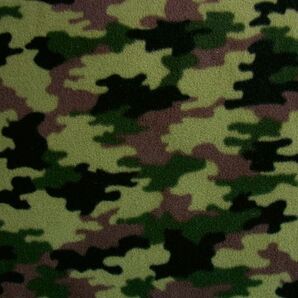 ★薄手フリース♪カモフラージュ柄(グリーン)♪145×50★【NE1656-A】