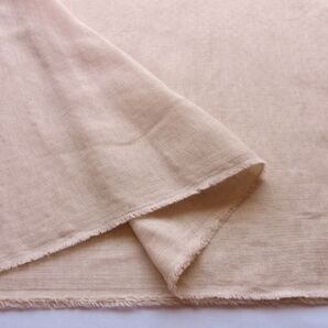★オーガニックコットン100%♪ダブルガーゼ♪無地(ベージュ)♪110×30★【NE2171-B】