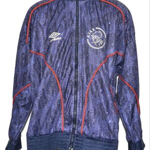 UMBRO アンブロ AJAX アヤックス ジャージ ジャケット トラックジャケット XL ビンテージ ヴィンテージ ネイビー パープル レッド 古着
