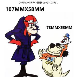 GW93-02 特価 ヴィンテージスタイル チキチキマシン猛レース ステッカー ケンケン WACKY RACES かわいい レトロ ガレージ