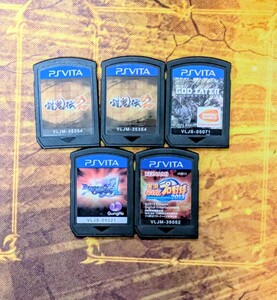 PSVita ゲームソフト PSVita 討鬼伝2 ラグナロクオデッセイ ゴッドイーター パワフルプロ野球