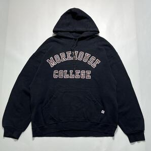 00's RUSSELL ラッセル プルオーバー パーカー フーディ L 黒 ブラック Y2K HTK7333