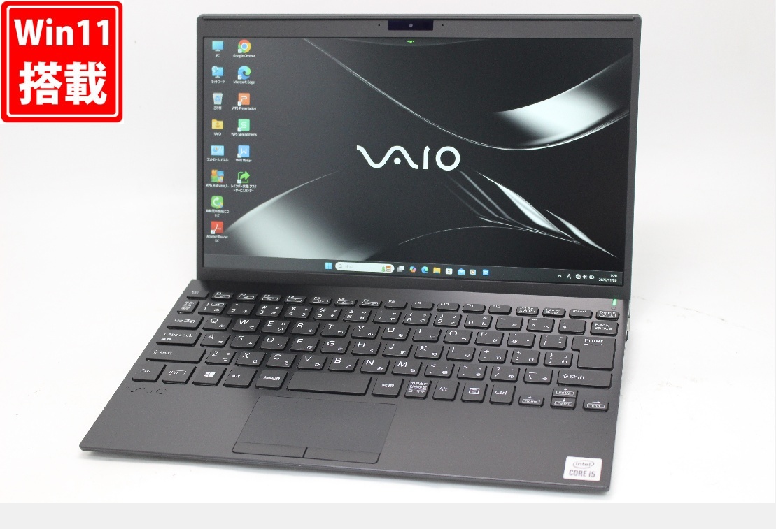  б/у полный HD 12.5 type VAIO VJPJ13C12N Windows11 no. 10 поколение i5-1035G1 16GB NVMe 512GB-SSD камера LTE беспроводной Wi-Fi6 Office имеется труба :1043w