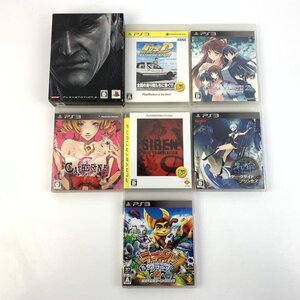 PS3 頭文字D/ホワイトアルバム2/キャサリン/サイレン/MGS4 他 PlayStation3ソフト まとめ売り 7本セット*簡易検査品