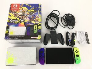 【難あり】 Nintendo Switch 有機ELモデル スプラトゥーン3 エディション ニンテンドースイッチ ジョイコン動作不良 wa◇53