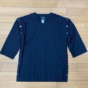 NOT CONVENTIONAL Button Vneck Tee/長袖Tシャツ/FREE / 黒 / 古着