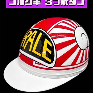 コルク半 半キャップ ヘルメット 旧車 バイク 日章 羽