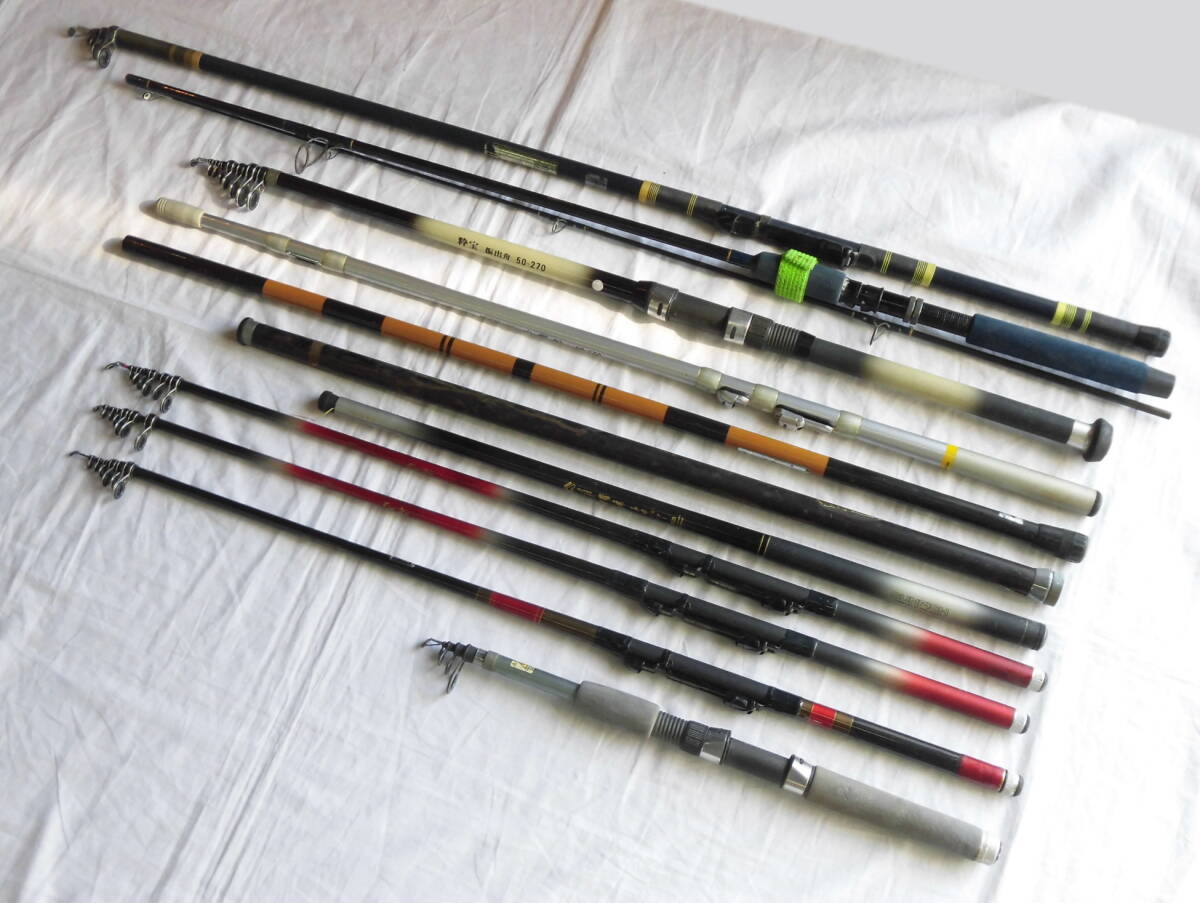 釣竿9本セット　ロッドまとめ売り　Daiwa チヌ竿　大島　ヒラマサ 釣竿9本セット ロッドまとめ売り Daiwa チヌ竿 大島 ヒラマサ