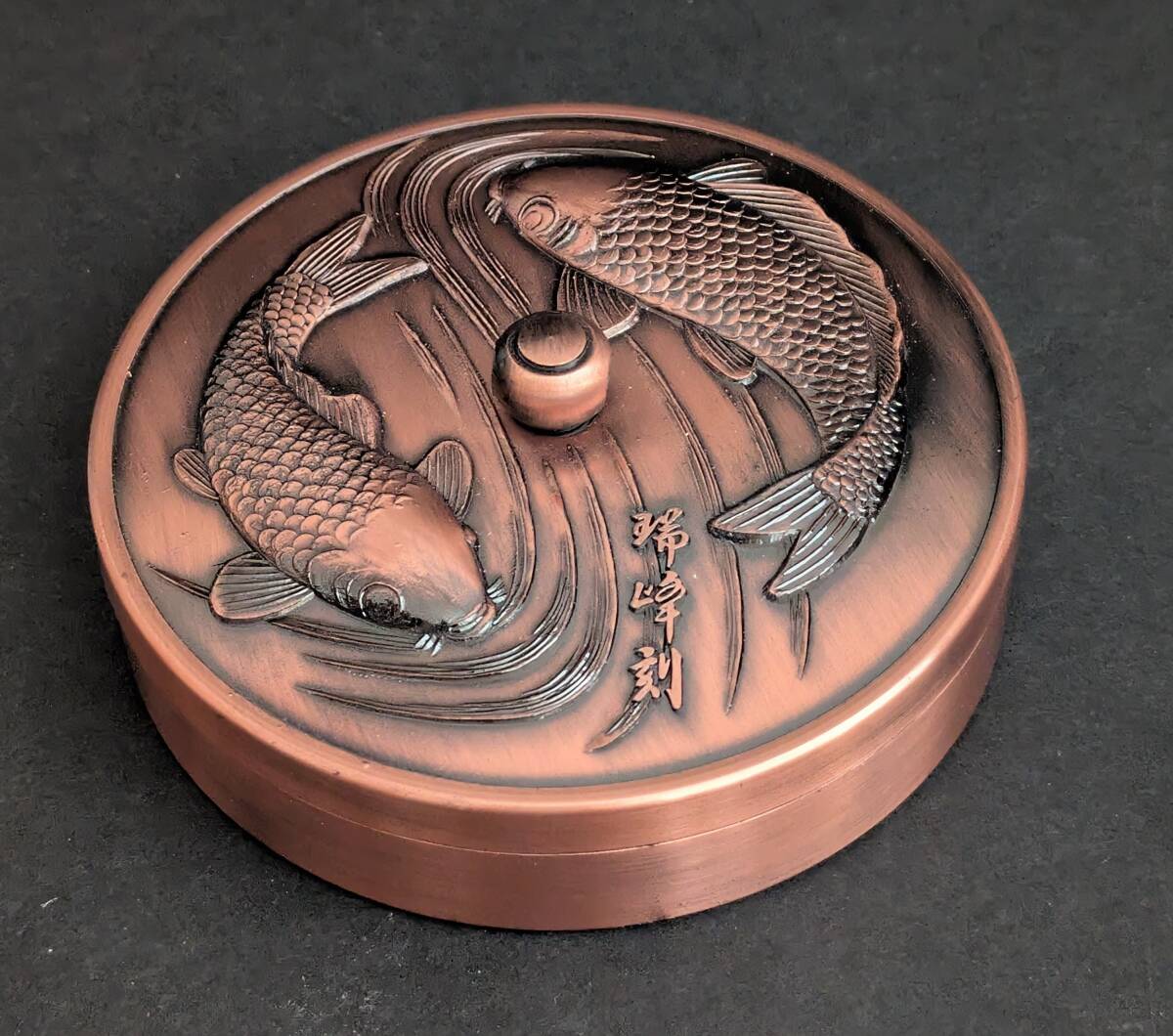 【美品】銅器　飾り皿　鯉　オブジェ　置物　インテリア　工芸品　美術品　A1222 2025年最新】Yahoo!オークション -大皿 鯉の中古品・新品・未